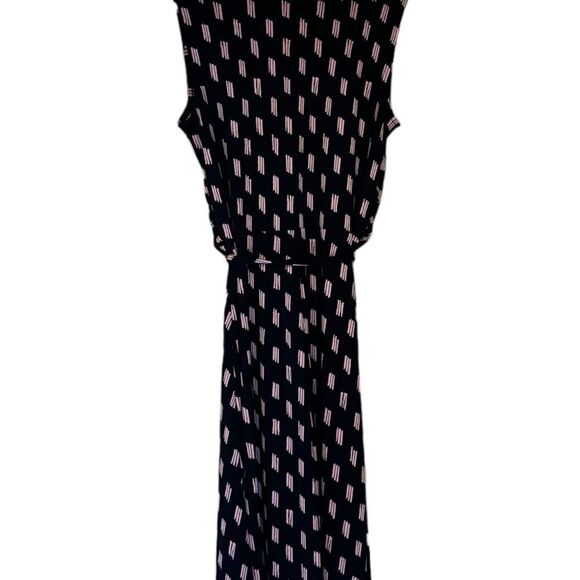 NEW. LANDS’ END  Blue and Pink Aline Summer Sleeveless Tie Dress. Sizes 2-4. - Picture 1 of 12